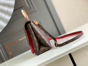 LV M44286 Louis Vuitton Marignan Messenger Top Handle M44259 Monogram Bag Red - Default Title - View 3