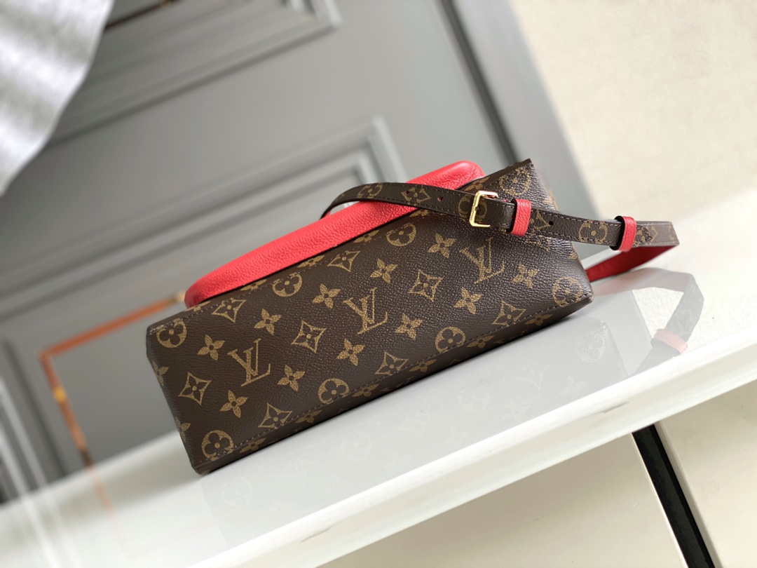LV M44286 Louis Vuitton Marignan Messenger Top Handle M44259 Monogram Bag Red - Default Title - View 4