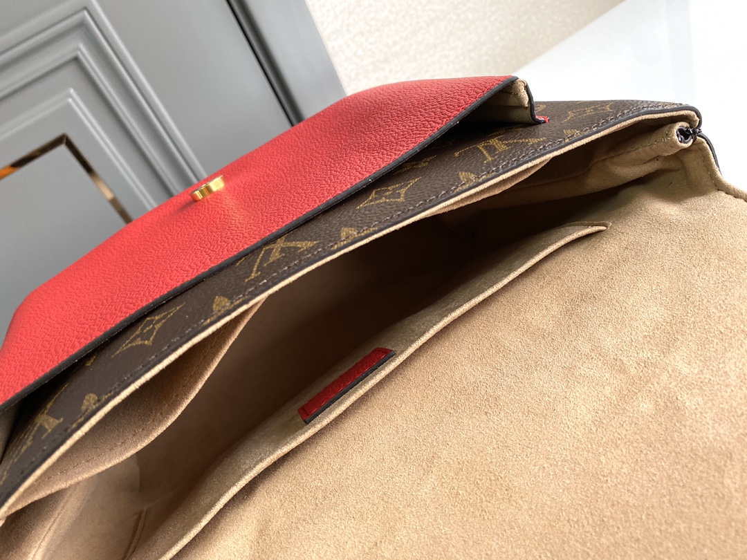 LV M44286 Louis Vuitton Marignan Messenger Top Handle M44259 Monogram Bag Red - Default Title - View 9