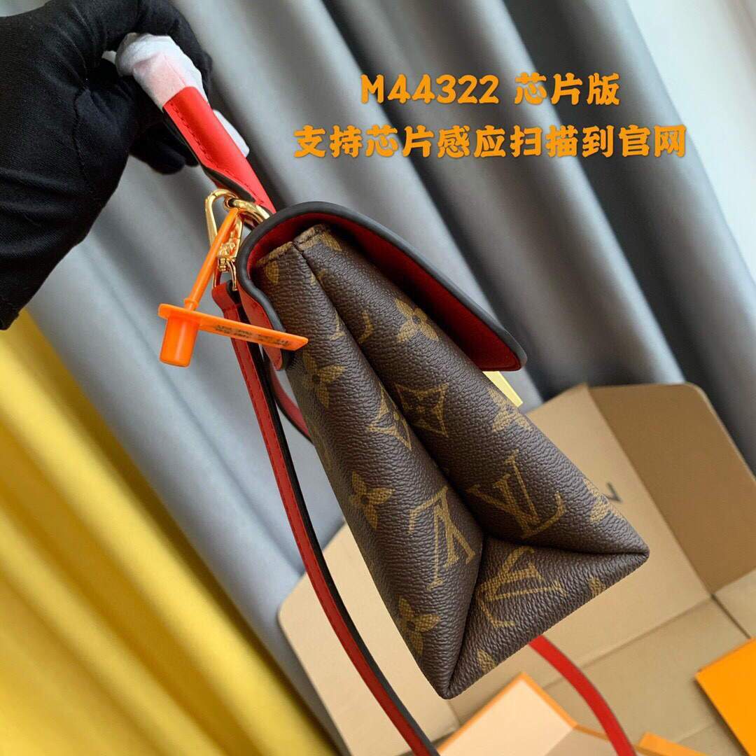 LV M44322 Louis Vuitton Locky BB Monogram Red M44321 Bag