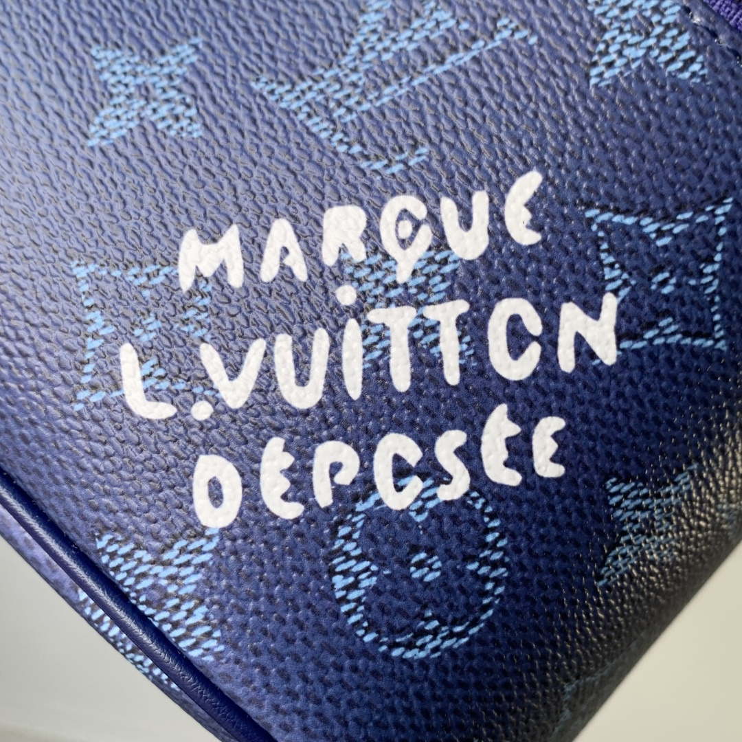 LV M44495 Louis Vuitton Nice Mini Beauty Case Blue