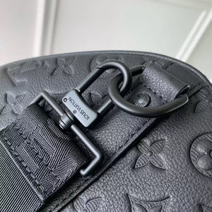 LV M44810 Louis Vuitton Keepall Bandouliere 50 Monogram shadow leather Black - Default Title - View 5