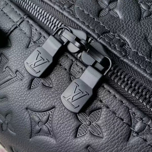 LV M44810 Louis Vuitton Keepall Bandouliere 50 Monogram shadow leather Black - Default Title - View 6