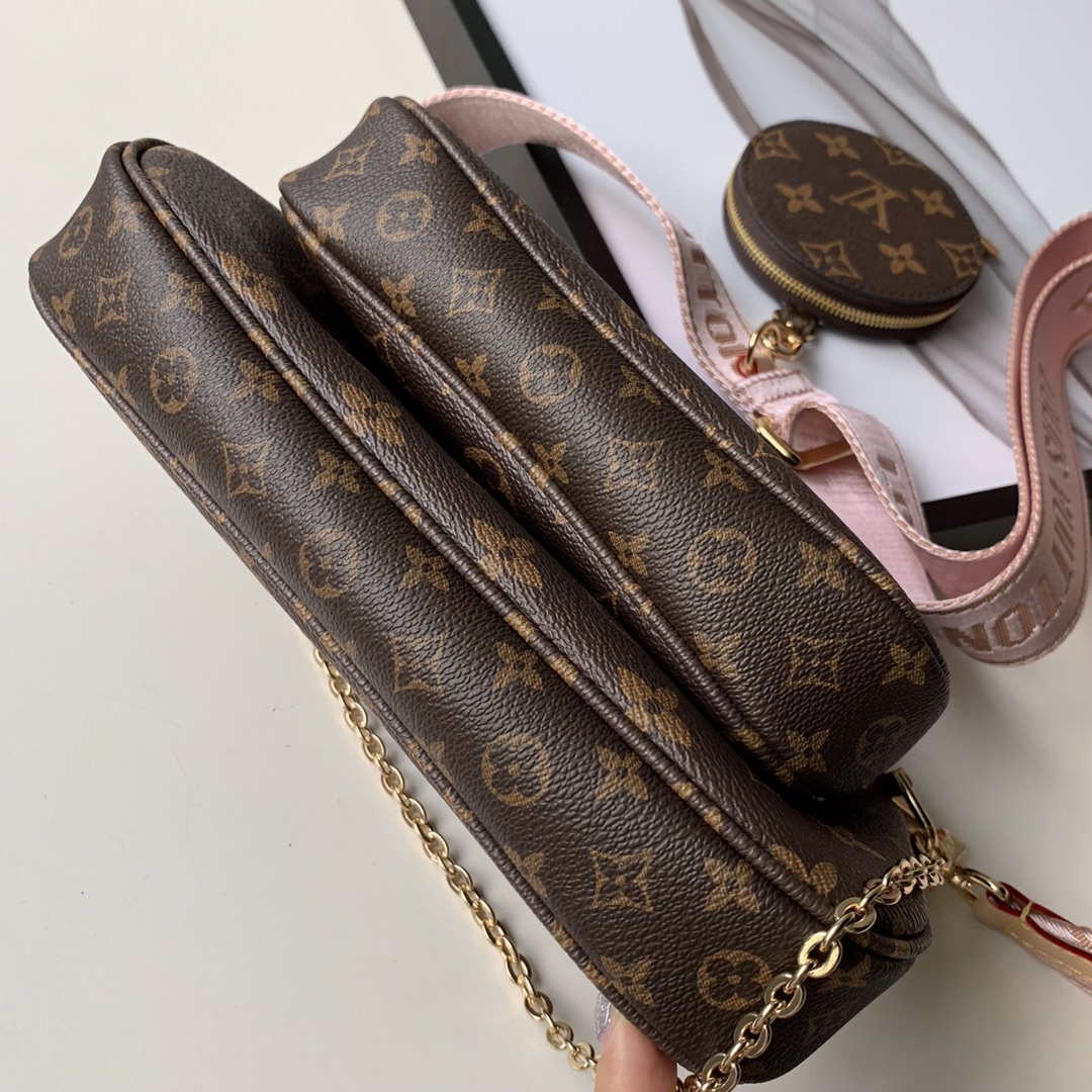 LV M44813 Louis Vuitton M44823 Multi Pochette Accessoires Bag Pink - Default Title - View 4