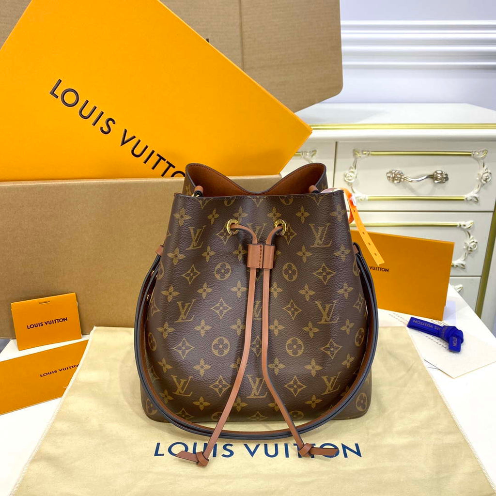 LV M44887 Louis Vuitton MM N¨¦ONO¨¦ Bag Monogram Caramel Brown