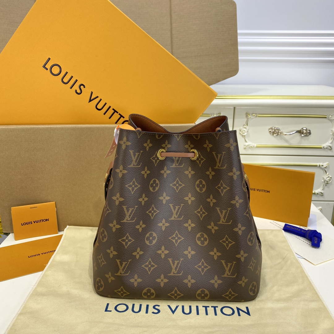 LV M44887 Louis Vuitton MM N¨¦ONO¨¦ Bag Monogram Caramel Brown