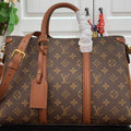 LV M44903 Louis Vuitton Soufflot MM Bag M44817 Monogram Canvas Brown - luxibagsmall