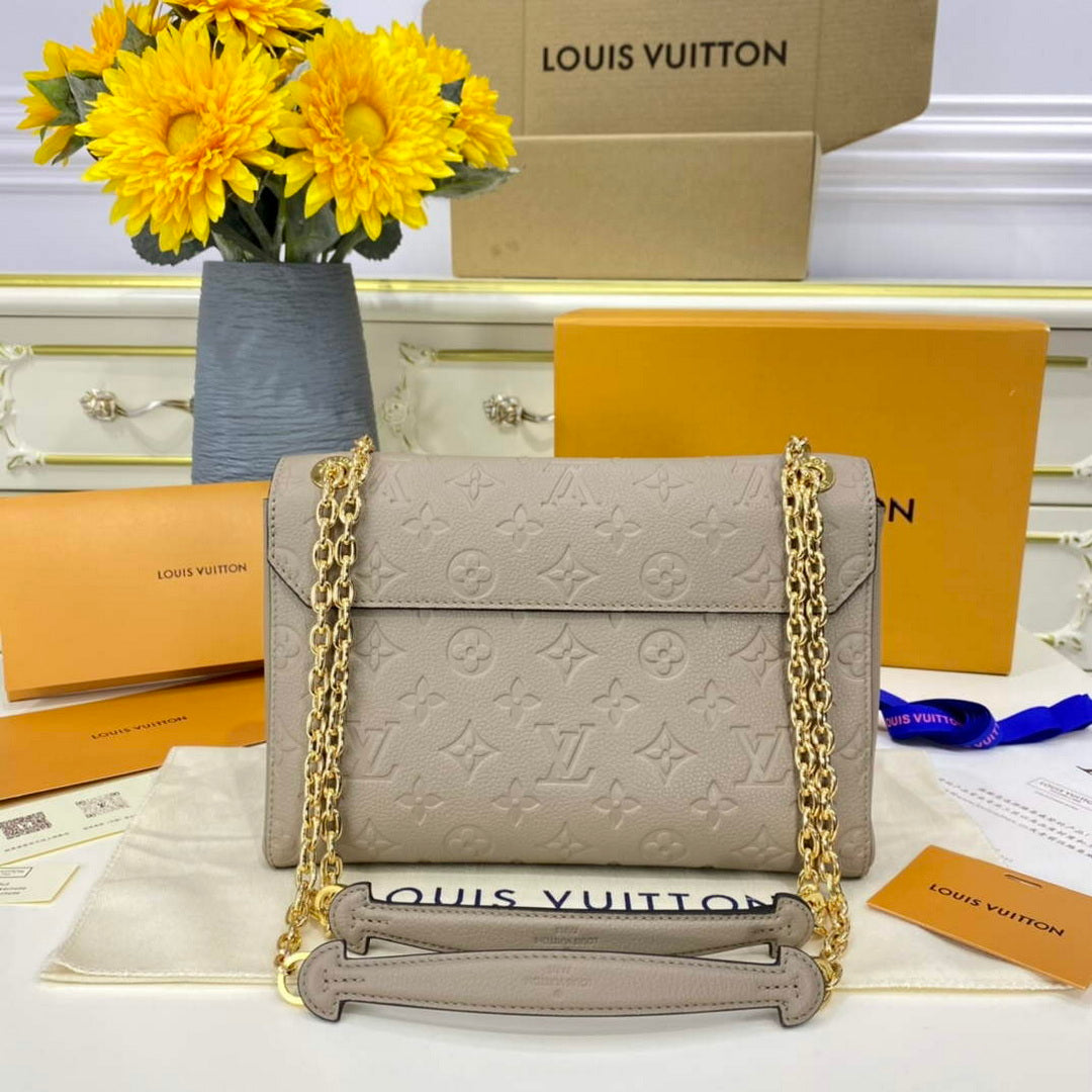 LV M44929 Louis Vuitton Vavin PM Shoulder Bag Tourterelle Grey - Default Title - View 3