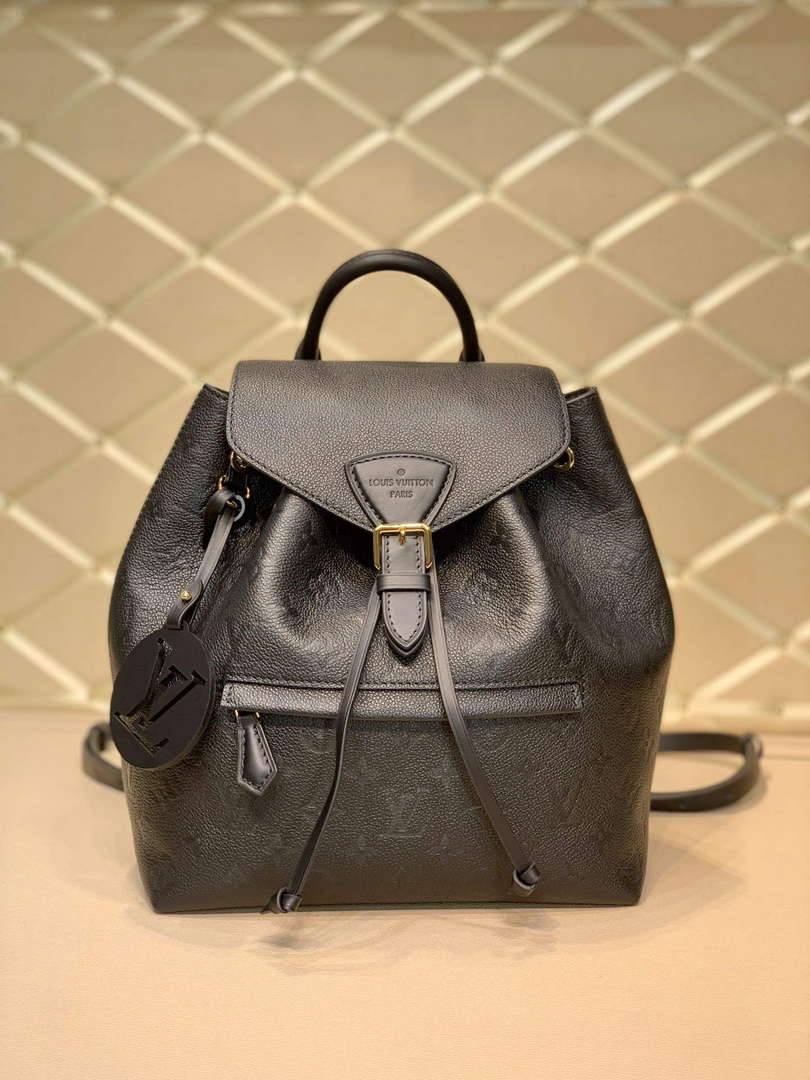 LV M45205 Louis Vuitton Montsouris Backpack Black - Default Title - View 1