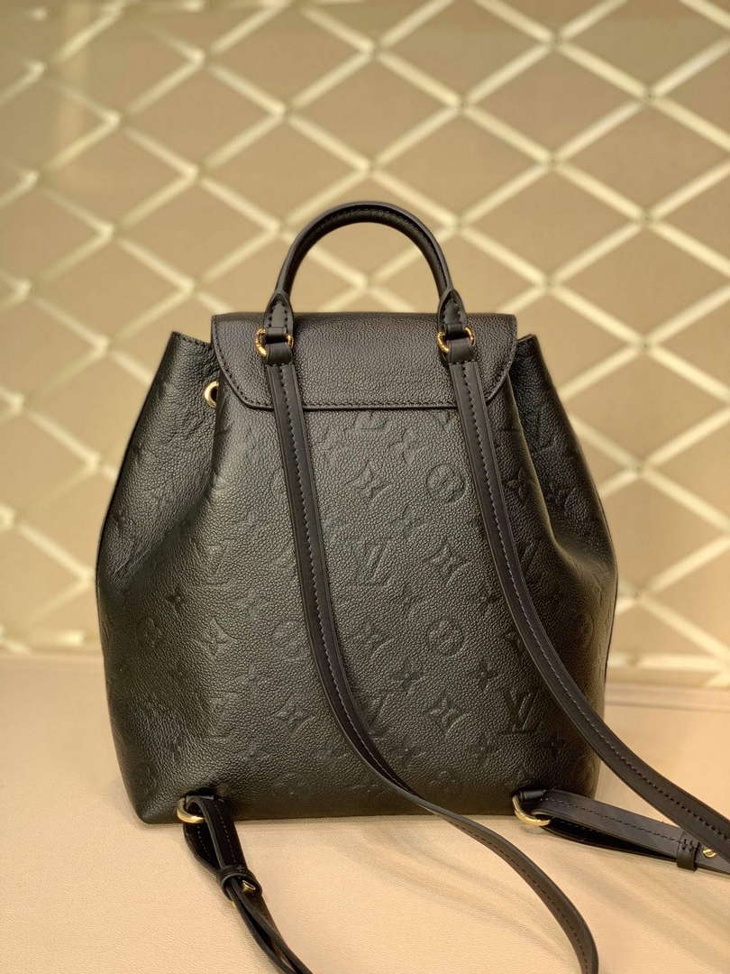 LV M45205 Louis Vuitton Montsouris Backpack Black - Default Title - View 2