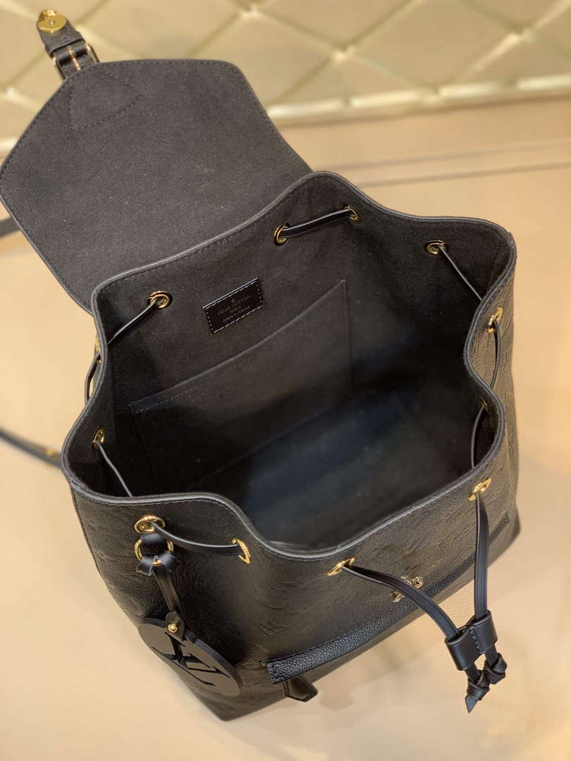 LV M45205 Louis Vuitton Montsouris Backpack Black - Default Title - View 5