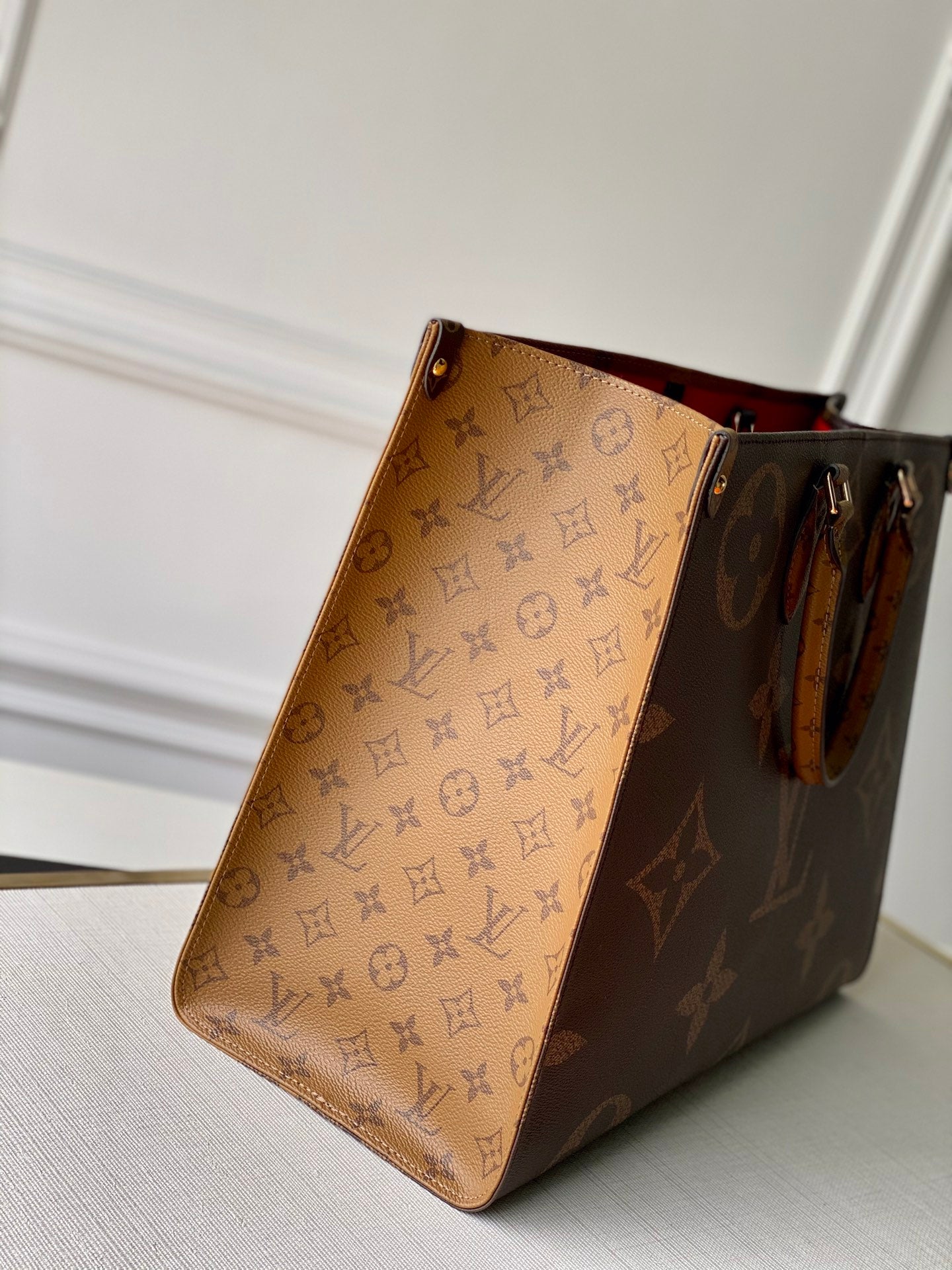 LV M45320 Louis Vuitton Onthego GM Bag M45321 Monogram and Monogram Reverse - Default Title - View 4