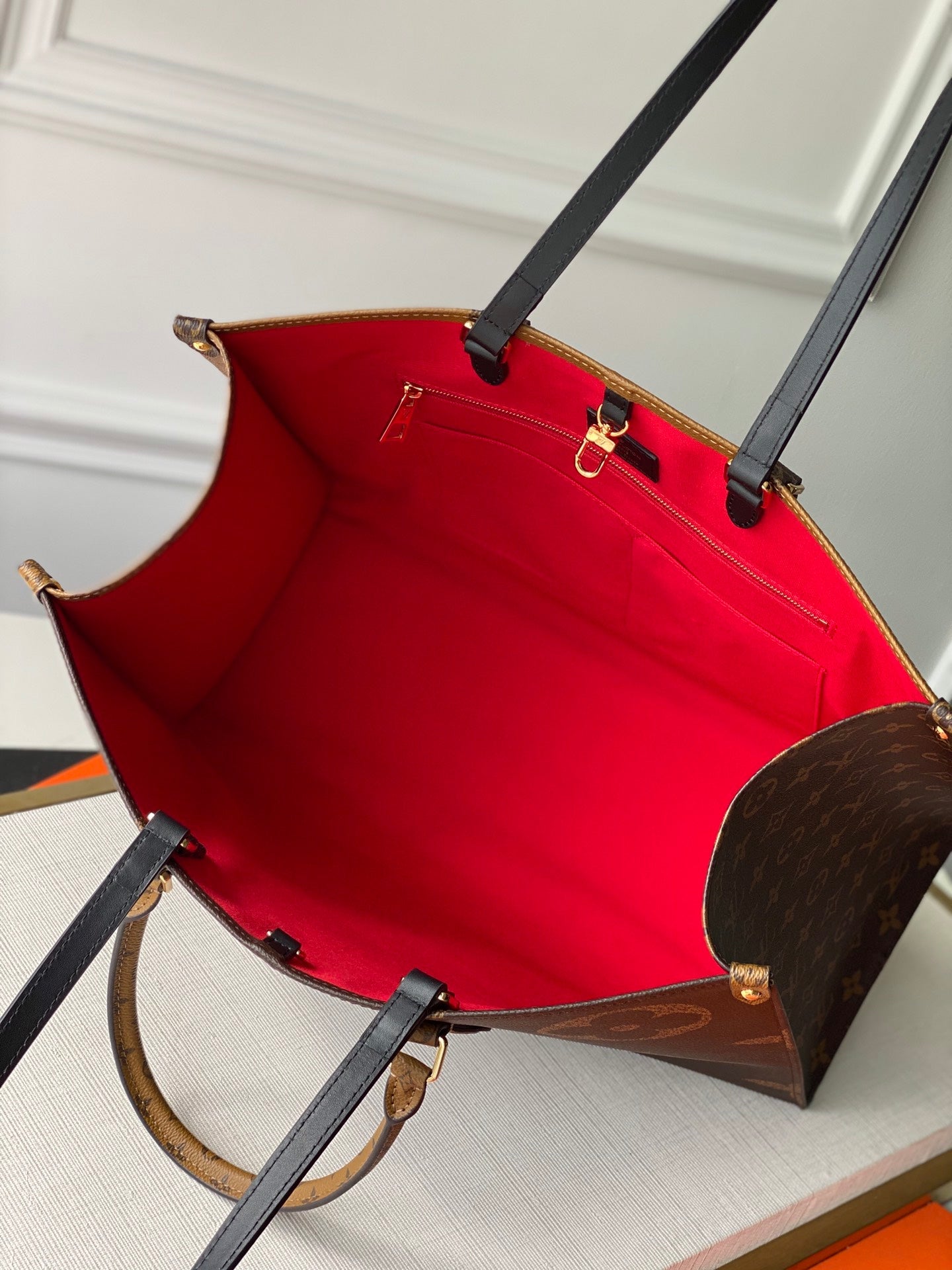 LV M45320 Louis Vuitton Onthego GM Bag M45321 Monogram and Monogram Reverse - Default Title - View 6