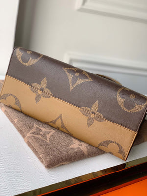 LV M45321 Louis Vuitton Onthego MM Bag M45320 Monogram and Monogram Reverse - Default Title - View 3