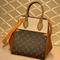 LV M45376 Louis Vuitton Fold Tote MM Monogram Brown - luxibagsmall