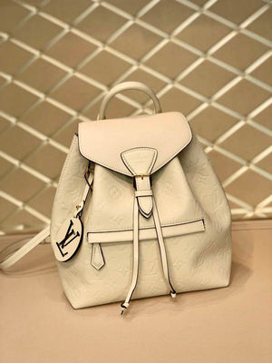 LV M45410 Louis Vuitton Montsouris Backpack Milky white - Default Title - View 1