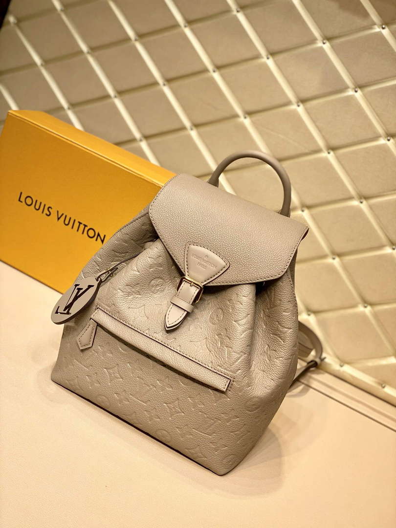 LV M45410 Louis Vuitton Montsouris Backpack Tourterelle Grey - Default Title - View 1