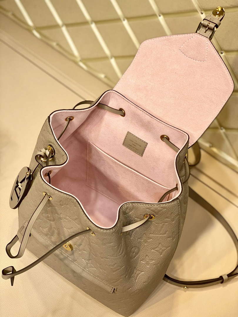 LV M45410 Louis Vuitton Montsouris Backpack Tourterelle Grey - Default Title - View 7