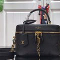 LV M45598 Louis Vuitton Vanity Pm Monogram Empreinte Leather M45608 Black - luxibagsmall