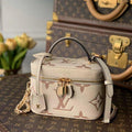 LV M45599 Louis Vuitton Vanity Pm Monogram Empreinte Leather M45608 Cream - luxibagsmall