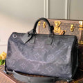 LV M45602 Louis Vuitton 2054 Reversible Keepall Bandouliere 50 Monogram Black And Green - Voguebags