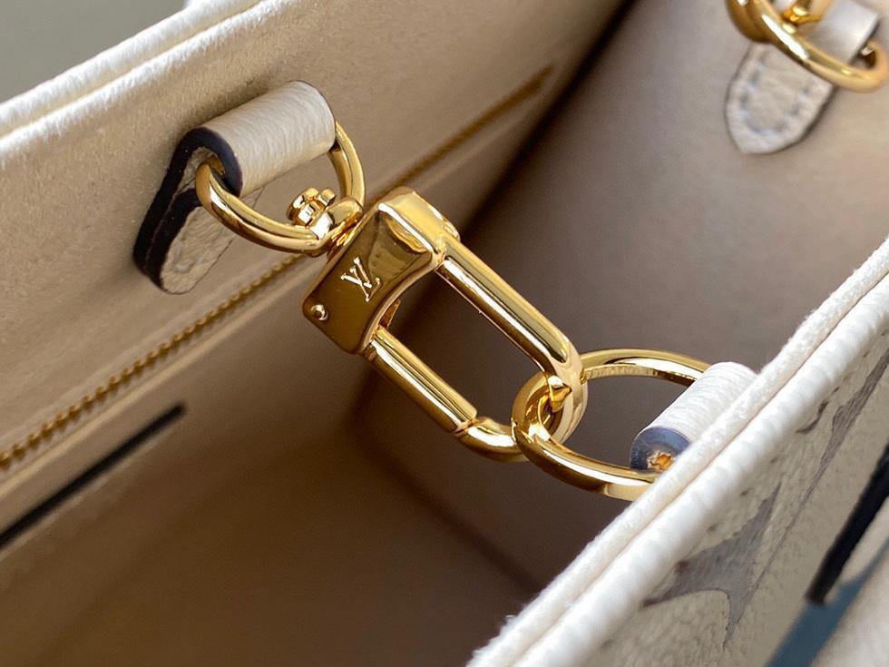 LV M45654  Louis Vuitton Onthego Pm Tote M45659 Bag Cream - luxibagsmall