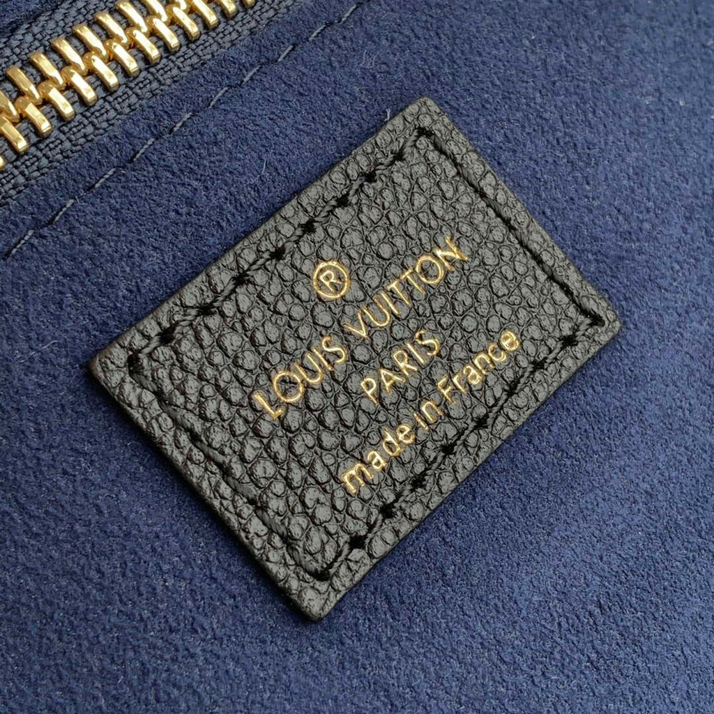 LV M45685 Louis Vuitton Neverfull MM Bag Monogram Empreinte Leather Black
