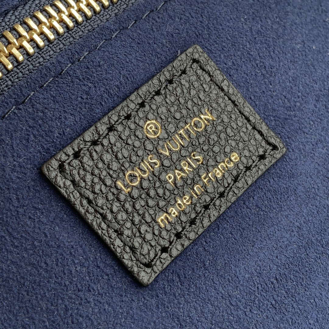 LV M45685 Louis Vuitton Neverfull MM Bag Monogram Empreinte Leather Black - Default Title - View 5