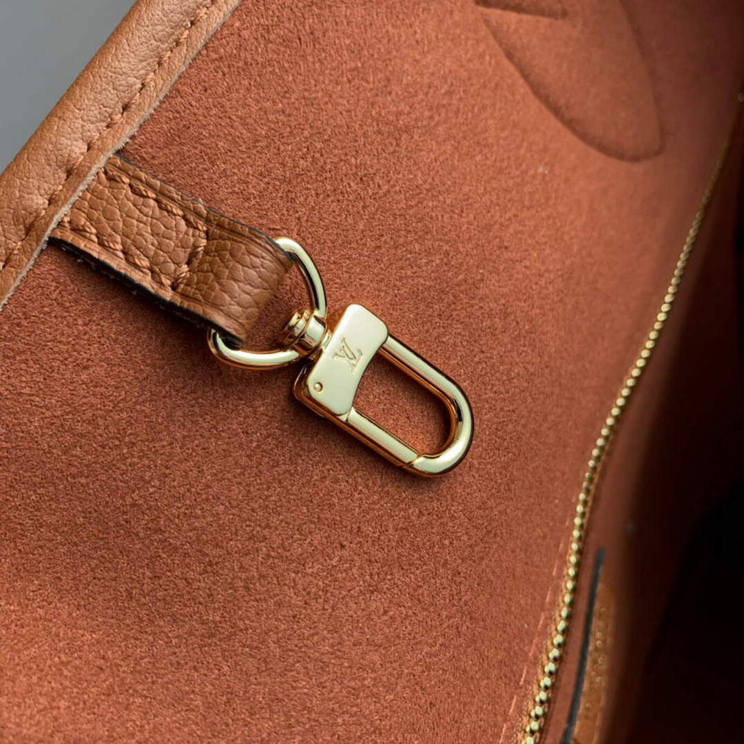 LV M45685 Louis Vuitton Neverfull MM Tote Bag Brown - Default Title - View 5