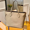 LV M45686 Louis Vuitton Neverfull MM M45685 Bag Embossed Cowhide Leather - luxibagsmall