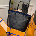 LV M45685 Louis Vuitton Neverfull MM M45686 Bag Embossed Cowhide Leather - luxibagsmall