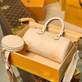 LV M45708 Louis Vuitton Papillon BB Bag Cream Saffron - luxibagsmall