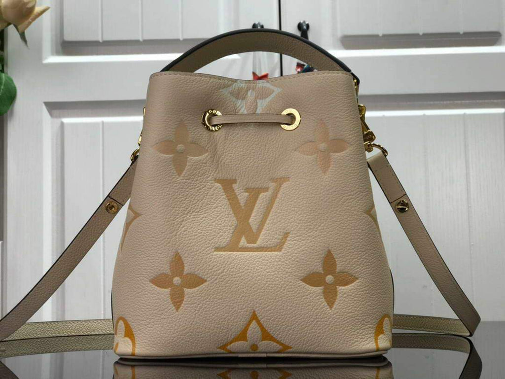 LV M45716 Louis Vuitton N¨¦ONO¨¦ BB M45709 Bag Cream Saffron - luxibagsmall