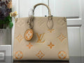 LV M45717 Louis Vuitton Onthego MM M45718 Bag Cream Saffron - luxibagsmall