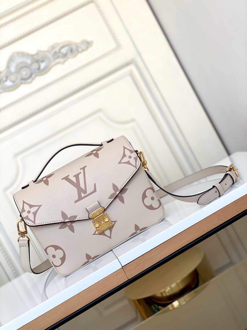 LV M45596 Louis Vuitton Pochette M¨¦tis M45773 Bag Cream Pink - luxibagsmall