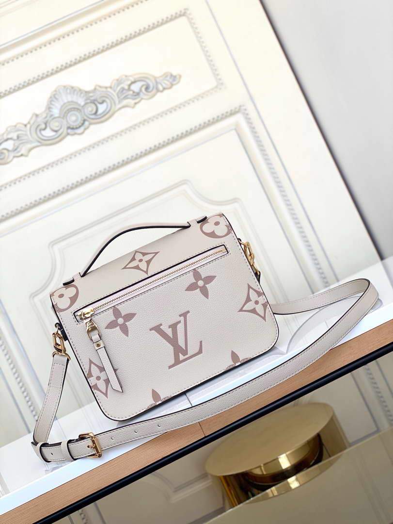 LV M45596 Louis Vuitton Pochette M¨¦tis M45773 Bag Cream Pink - luxibagsmall
