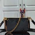 LV M45777 Louis Vuitton M80447 M80399 Multi Pochette Accessoires Bag Black - luxibagsmall