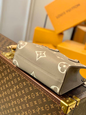 LV M45779 Louis Vuitton Onthego Pm Bag leather Gray - Default Title - View 3