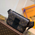 LV M45807 Louis Vuitton S Lock Sling Bag Black - Default Title - View 1