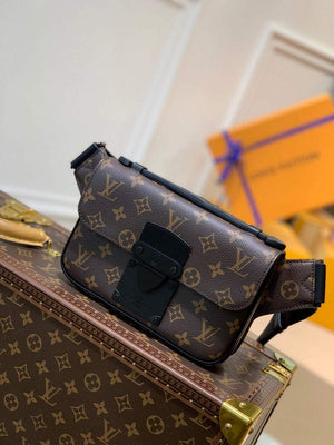 LV M45807 Louis Vuitton S Lock Sling Bag Black - Default Title - View 1