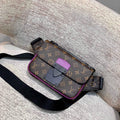 LV M45807 Louis Vuitton S Lock Sling Bag Purple - Default Title - View 1