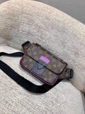 LV M45807 Louis Vuitton S Lock Sling Bag Purple