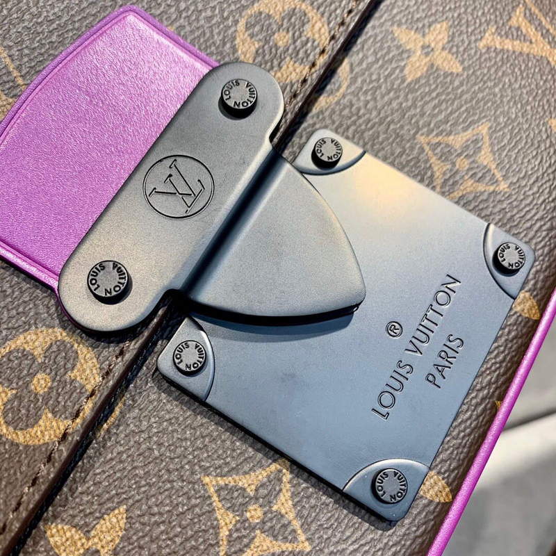 LV M45807 Louis Vuitton S Lock Sling Bag Purple - Default Title - View 8