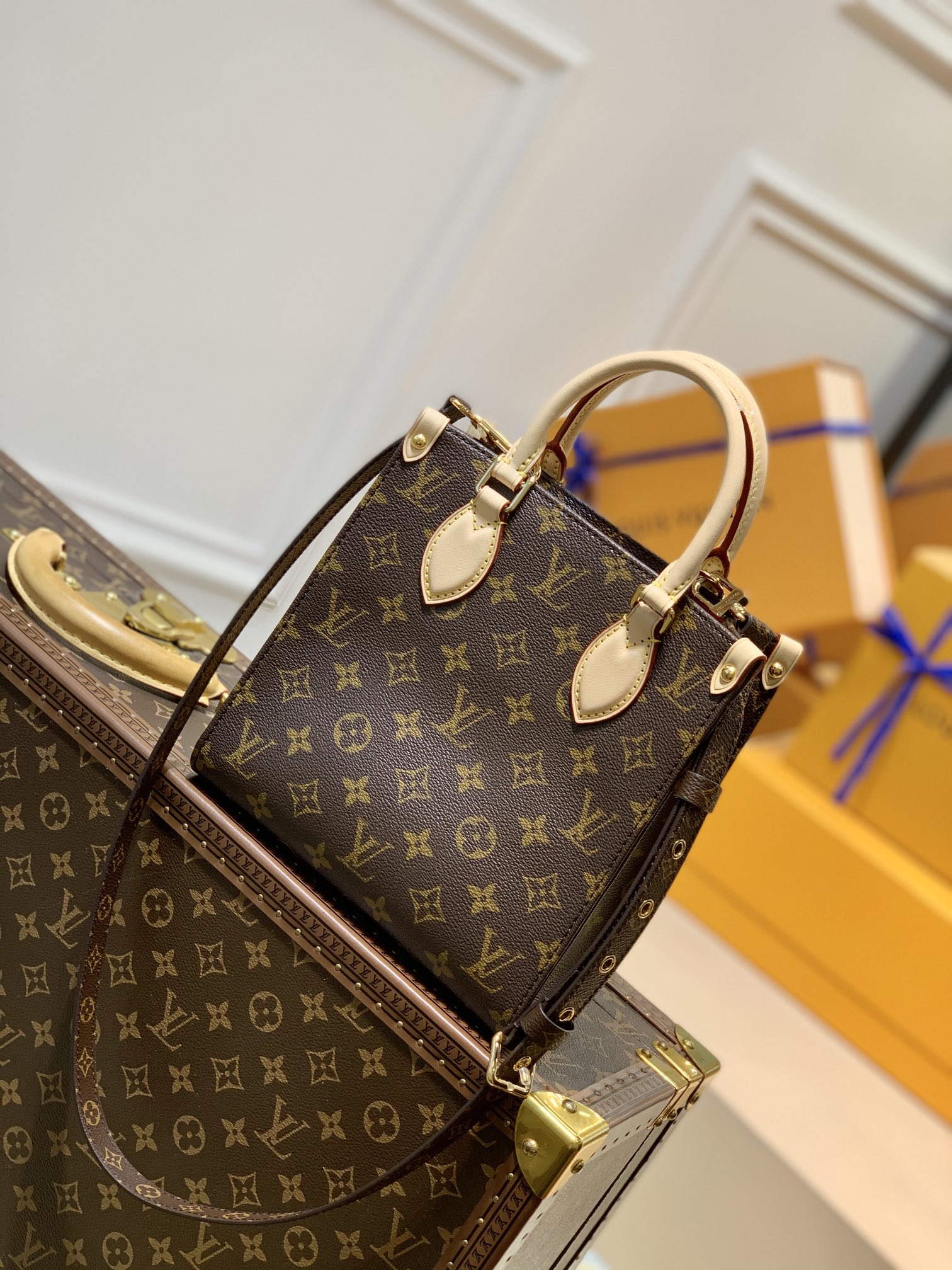 LV M45847 Louis Vuitton Sac plat BB Monogram - Default Title - View 1