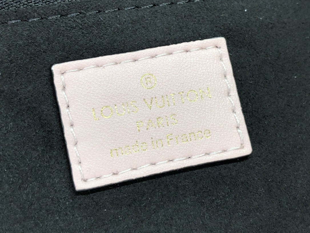 LV M58525 Louis Vuitton Neverfull MM Monogram Empreinte Leather Bag M45856 Creme - Default Title - View 7