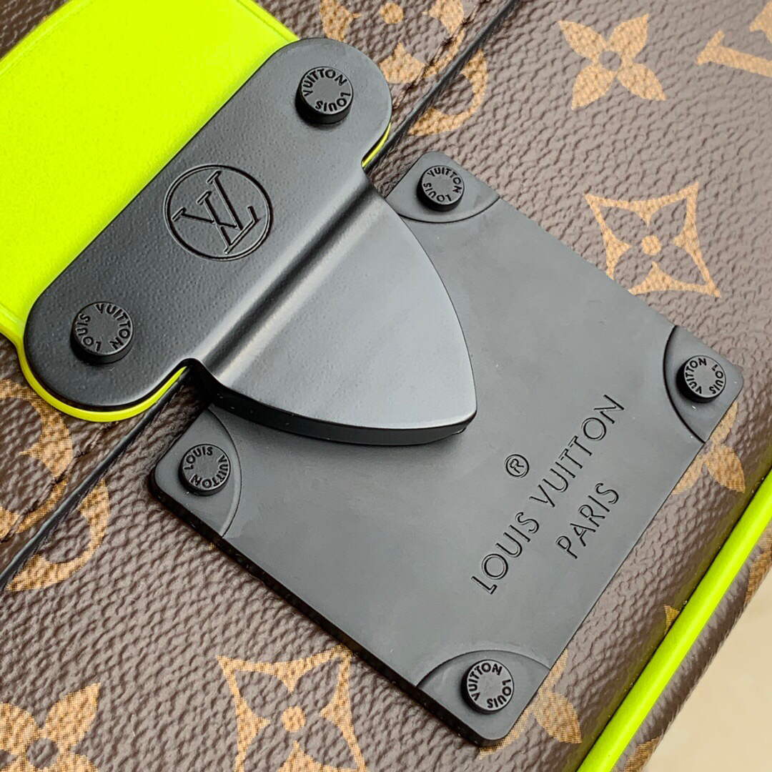 LV M45864 Louis Vuitton S Lock Sling Bag Jaune Fluo - Default Title - View 5