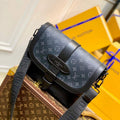 LV M45911 Louis Vuitton Saumur Messenger Black - Default Title - View 1
