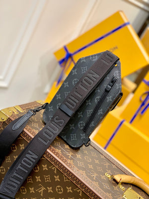 LV M45912 Louis Vuitton Saumur slingbag Monogram eclipse - Default Title - View 2