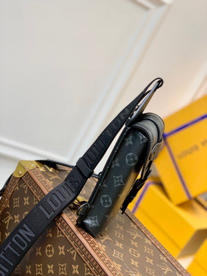 LV M45912 Louis Vuitton Saumur slingbag Monogram eclipse - Default Title - View 3