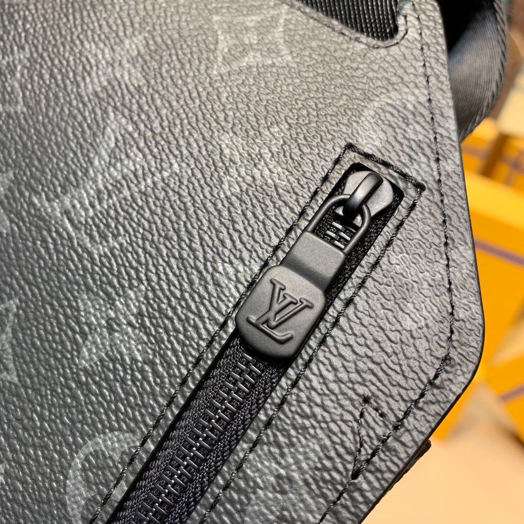 LV M45912 Louis Vuitton Saumur slingbag Monogram eclipse - Default Title - View 5
